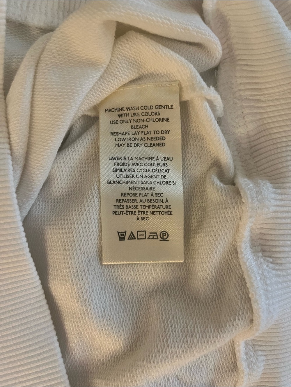 Anthropologie Cream Embroidered Puff-Sleeve Sweatshirt - Picture 7 of 7